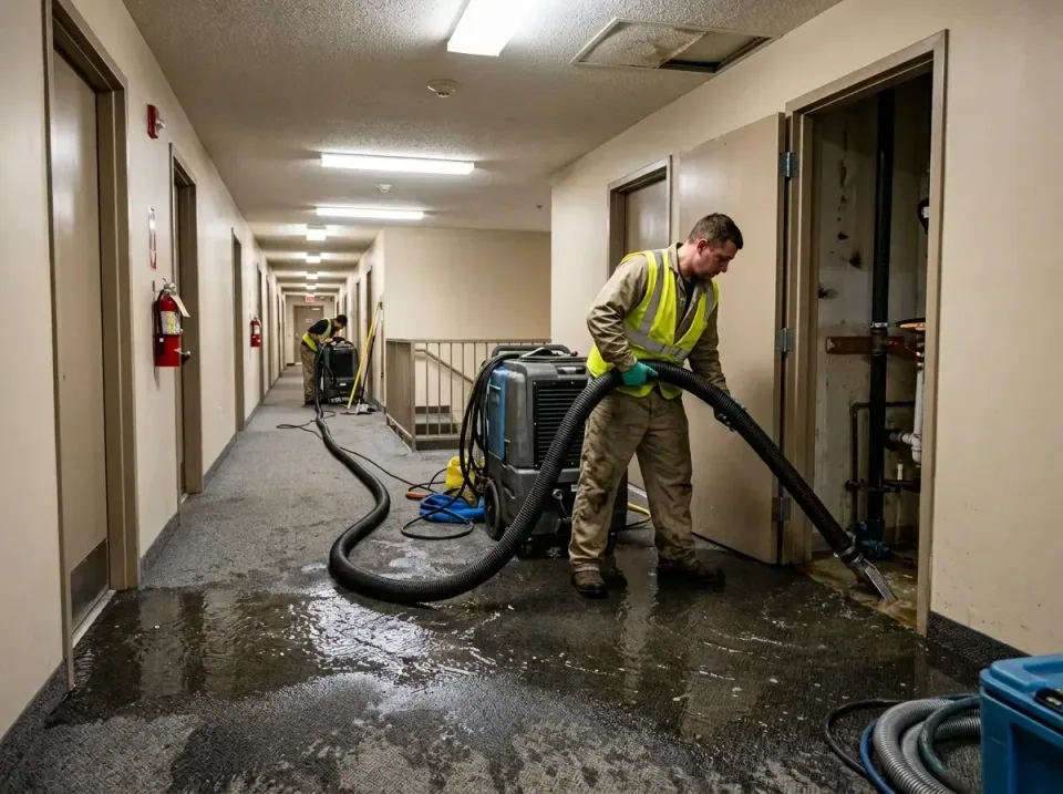 multi-unit-apartment-hallway-f-005 — frequently asked questions, Emergency Burst Pipe Water Extraction & Removal in Stonegat…